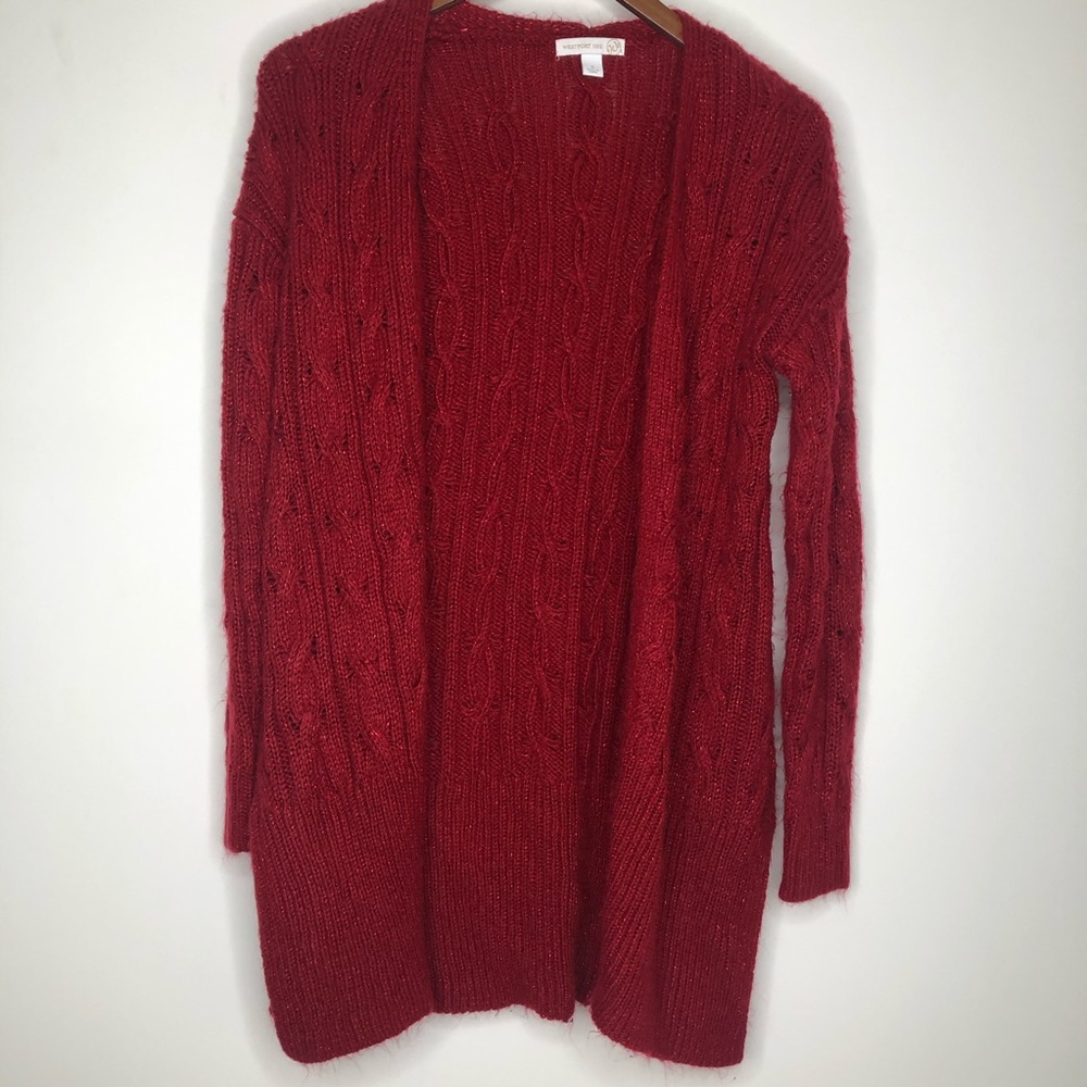Women’s Red Cardigan